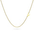 Bold Alphabet Letter Initial Charm Necklace in Gold Tone